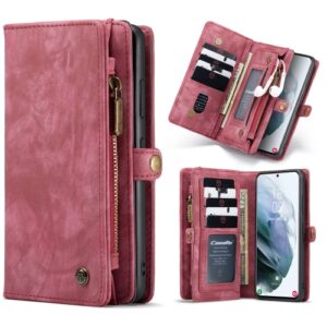 Caseme vintage Wallet Hoesje Samsung S21 Ultra – Rood