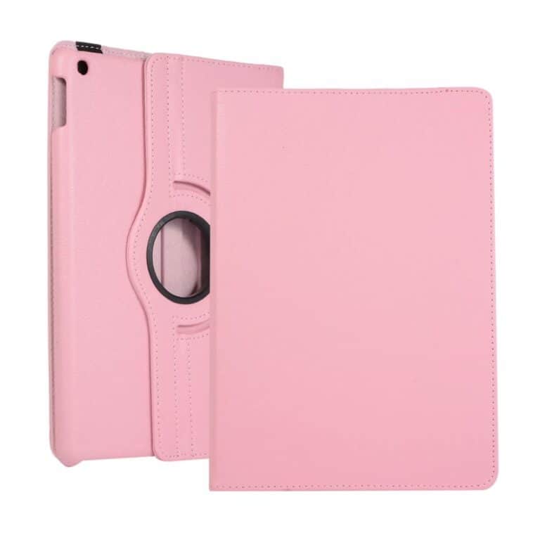 iPad 9/8/7 Hoes - 9e/8e/7e Generatie - 10.2 Inch - Cover Hoesje - Bookcase - 2021/2020/2019 - 360 Draaibaar - Roterend - Met Standaard - Lichtroze