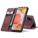 CaseMe Retro Bookcase Hoesje Samsung Galaxy A42 - Paars 1