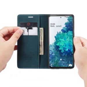 CaseMe Retro Bookcase Hoesje Samsung Galaxy S20 FE (Fan Edition) - Blauw 4