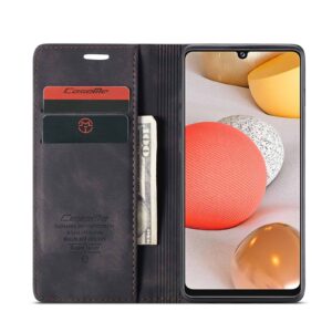 CaseMe Retro Bookcase Hoesje Samsung Galaxy A42 - Zwart 4