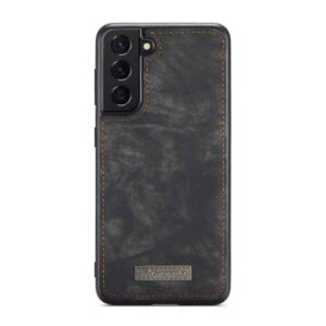 CaseMe Vintage Wallet Hoesje Samsung Galaxy S21 Plus - Zwart 2