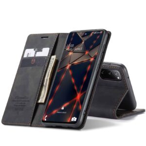 CaseMe Retro Bookcase Hoesje Samsung Galaxy S20 FE (Fan Edition) - Zwart 1