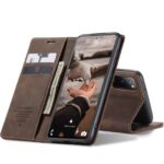 variatie Caseme retro Bookcase Hoesje Samsung S20 FE Donkerbruin