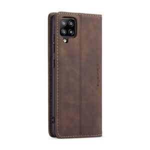 CaseMe Retro Bookcase Hoesje Samsung Galaxy A42 - Donkerbruin 3