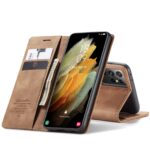 variatie Caseme retro Boek Case Samsung Galaxy S21 Ultra – Bruin