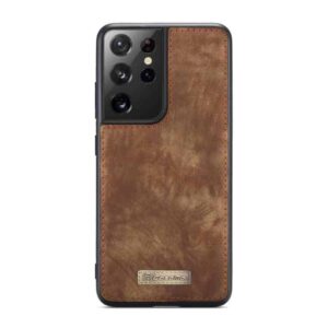 CaseMe Vintage Wallet Hoesje Samsung Galaxy S21 Ultra - Bruin 3