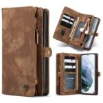 variatie Caseme vintage Wallet Hoesje Samsung Galaxy S21 Ultra – Bruin
