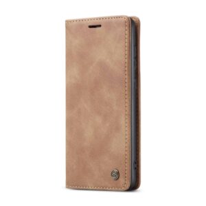 CaseMe Retro Bookcase Hoesje Samsung Galaxy S21 - Bruin 2