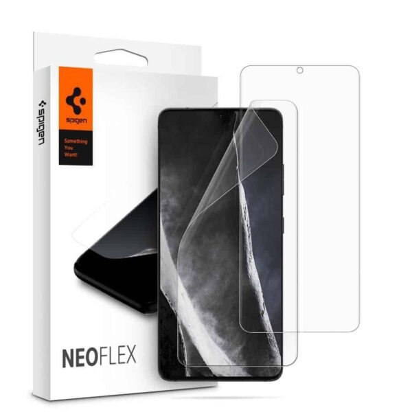 Spigen Neo Flex HD Screenprotector Samsung Galaxy S21 Ultra - 2 Stuks 1