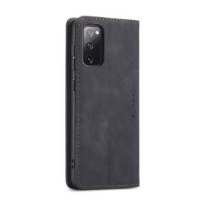 CaseMe Retro Bookcase Hoesje Samsung Galaxy S20 FE (Fan Edition) - Zwart 3