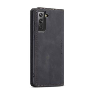 CaseMe Retro Bookcase Hoesje Samsung Galaxy S21 - Zwart 3
