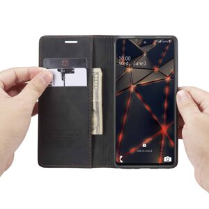CaseMe Retro Bookcase Hoesje Samsung Galaxy S20 FE (Fan Edition) - Zwart 4
