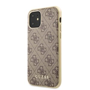 GUESS Logo v2Backcover Hoesje iPhone 11 - Bruin v2