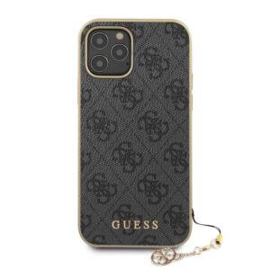 GUESS Charms Backcover Hoesje iPhone 12 Pro Max - Grijs 3