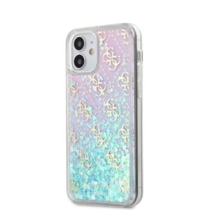 GUESS 4G Liquid Glitter Backcover Hoesje iPhone 12 Mini v3