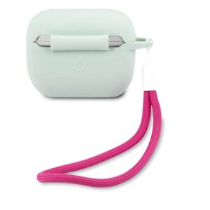 GUESS Vintage Siliconen AirPods Pro Case - Mint Groen 2