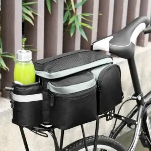 Fonu Fietstas met Opbergvakken en Schouderriem – 6L inhoud – Zwart