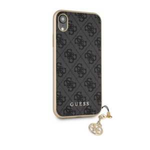 GUESS Charms Backcover Hoesje iPhone XR - Grijs 3