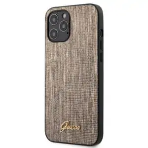 Guess Snake Skin Achterkant Hoesje iPhone 12 Pro en 12