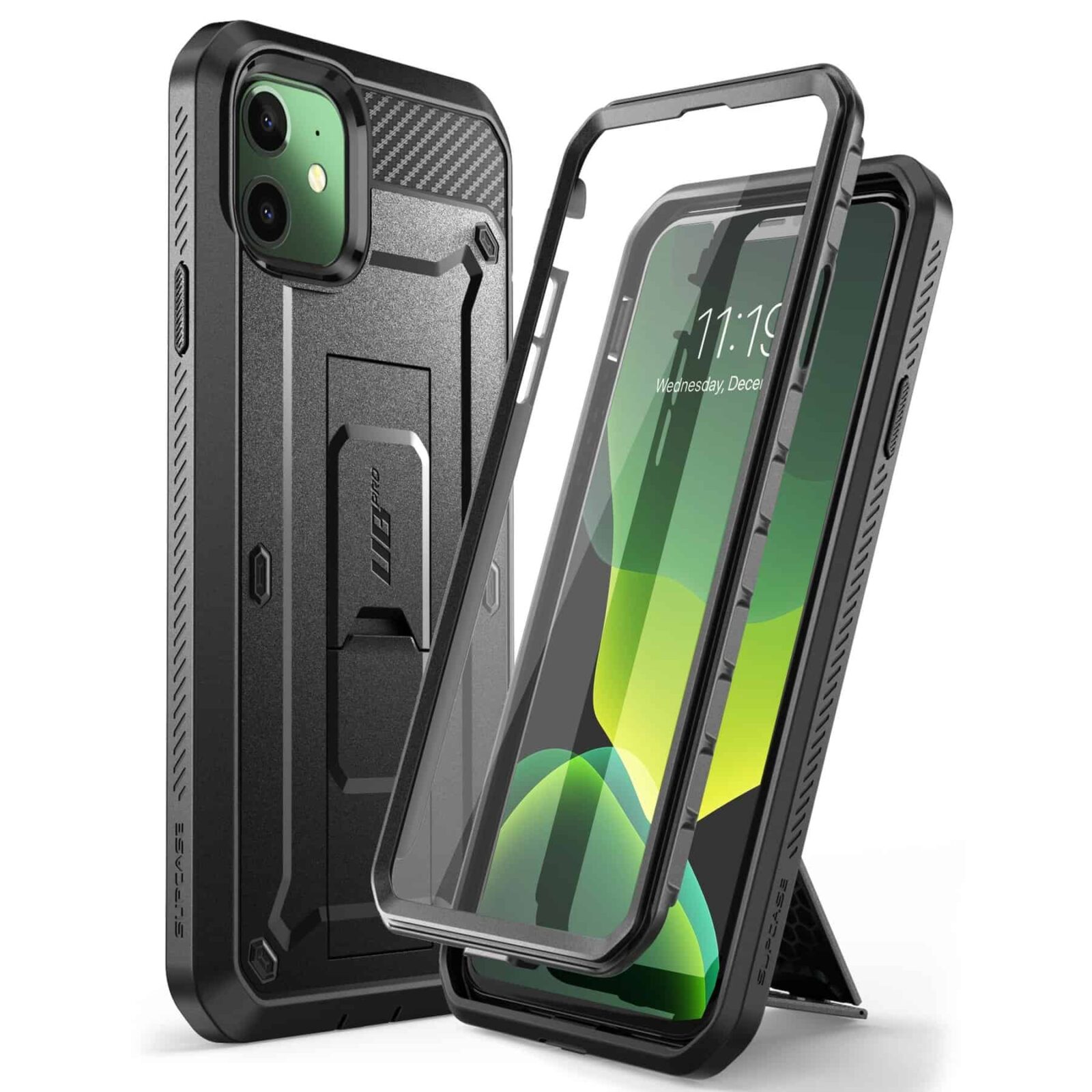 SUPCASE 360° Backcover Hoesje Met Screen Protector iPhone 11 - Zwart 1