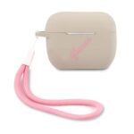 variatie GUESS Vintage Siliconen AirPods Pro Beschermcover – Stone