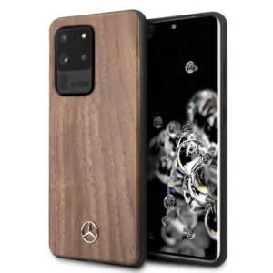 Mercedes Walnut Wood Telefooncover Samsung Galaxy S20 Ultra