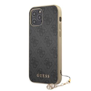 GUESS Charms Backcover Hoesje iPhone 12 Pro Max - Grijs 2