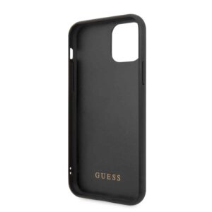 GUESS Marble Glass Backcover Hoesje iPhone 11 Pro Max - Wit v4