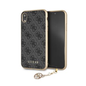 GUESS Charms Backcover Hoesje iPhone XR - Grijs 1