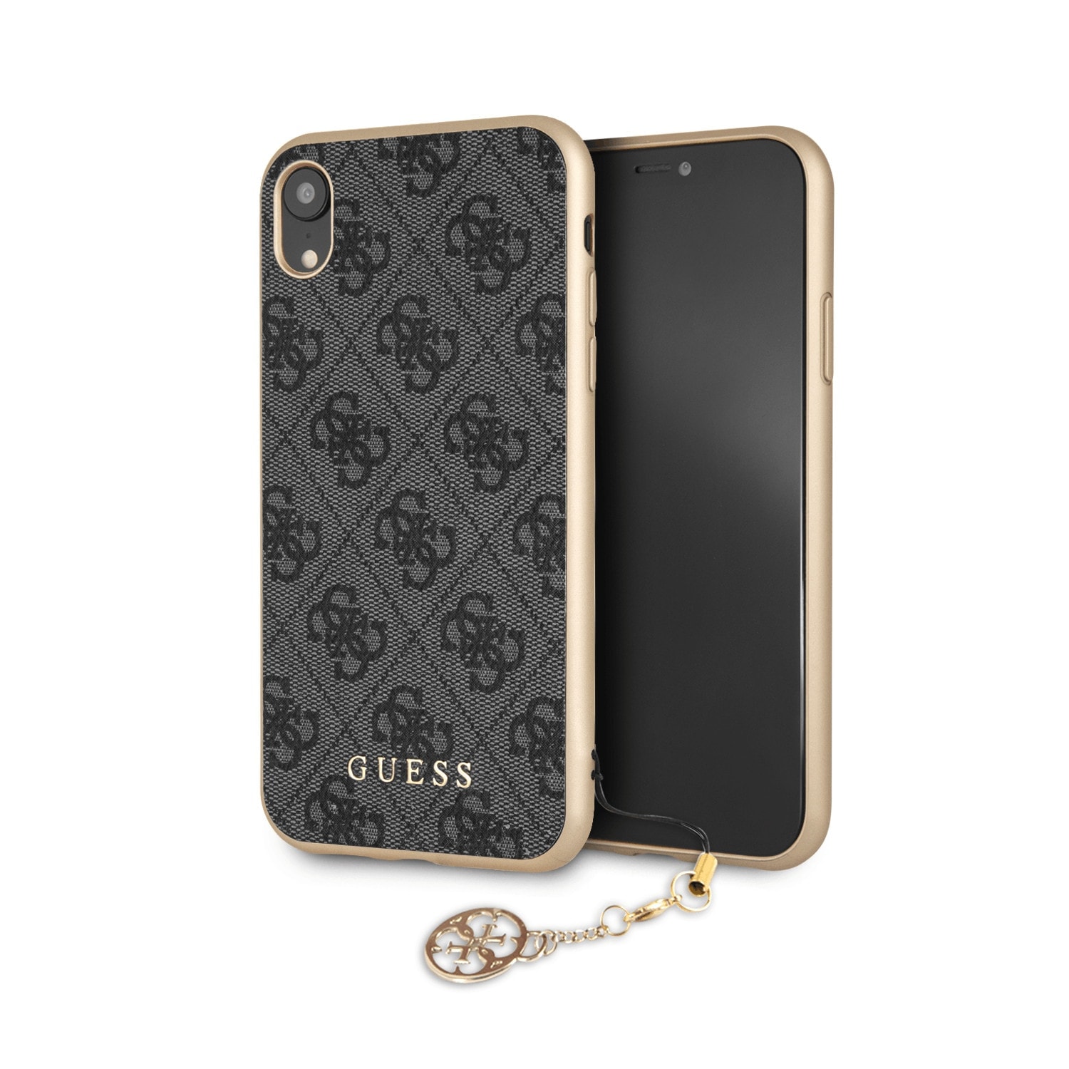 Smelten Mauve winter Guess Charms Back Cover iPhone XR - Grijs