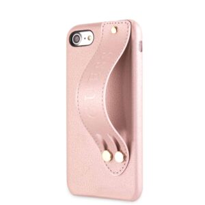 GUESS Strap Backcover Hoesje iPhone 8 7 SE (2020) - Roségoud v2
