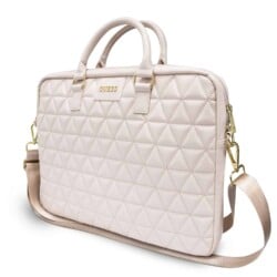 Guess Quilted Bag Geschikt voor Notebook 15" - Roze