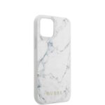 Guess Marmeren Back Cover iPhone 12 Pro Max - Wit