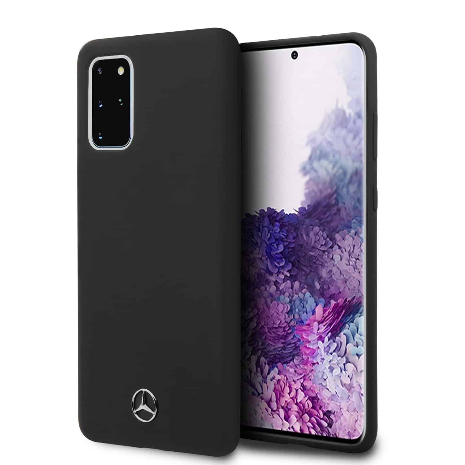 Mercedes Siliconen Back Cover Samsung S20 Plus - Zwart
