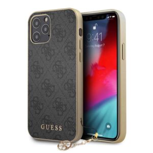 GUESS Charms Backcover Hoesje iPhone 12 Pro Max - Grijs 1