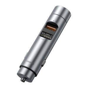 Bluetooth 5.0 FM Transmitter - 2x USB 3A - 18W Fast Charging Compatible - Zilver 4