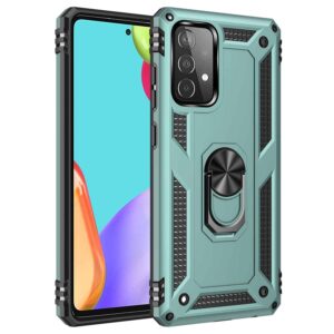 Achterkant Hoesje met Ring Samsung A52s – A52 – Groen