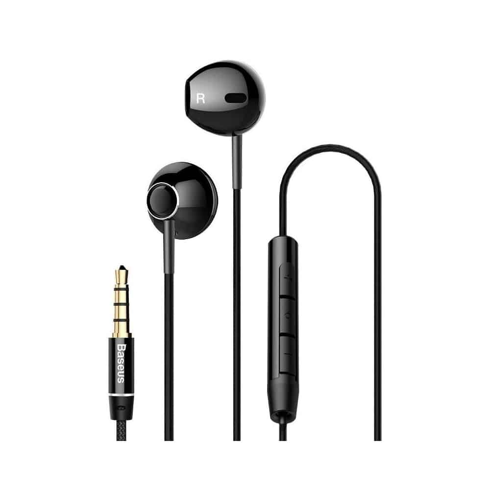 Baseus encok H06 Oortjes - 35mm Aux-Plug - Zwart