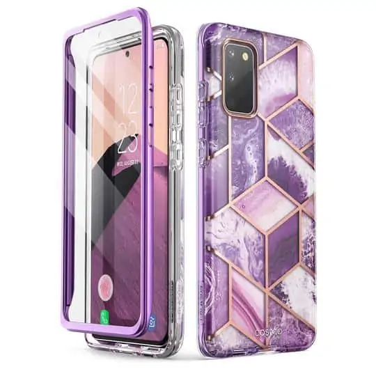 COSMO 360° Backcover Hoesje Met Screen Protector Samsung S20 FE (Fan Edition) - Ameth Purple 1