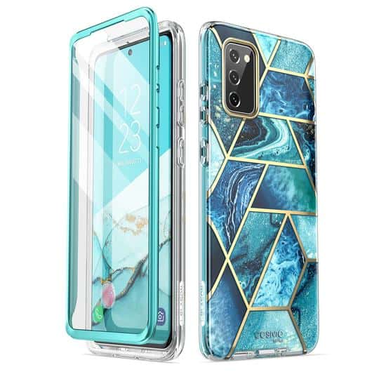Cosmo 360 Back Cover met Screen Protector Samsung S20 FE Ocean Blue Main Image
