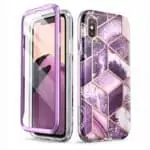 variatie Cosmo 360 Backcover Hoesje met Screen Protector iPhone XS – X – Marmer Ameth