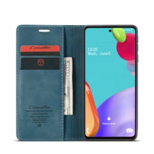 CaseMe Retro Bookcase Hoesje Samsung Galaxy A52 A72 - Blauw 3