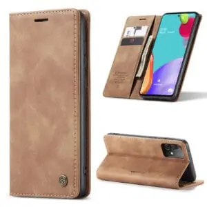Caseme retro Book Cover Samsung A52s – A52 – Bruin