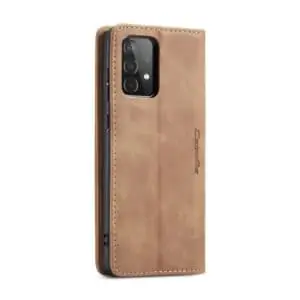 CaseMe Retro Bookcase Hoesje Samsung Galaxy A52 A72 - Bruin 4