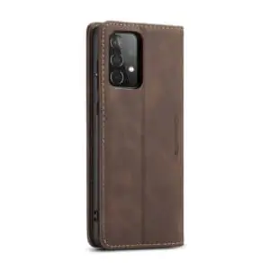 CaseMe Retro Bookcase Hoesje Samsung Galaxy A52 A72 - Donkerbruin 4