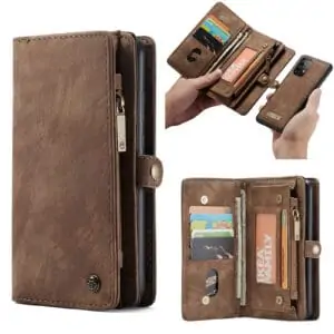 Caseme vintage Wallet Hoesje Samsung Galaxy A52s – A52 – Bruin