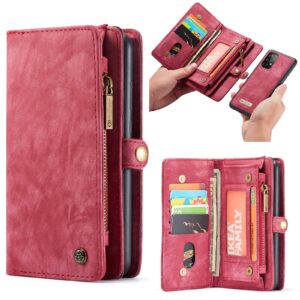 CaseMe Vintage Wallet Hoesje Samsung Galaxy A52 A72 - Rood 1