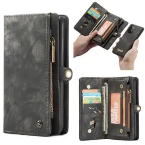 Caseme vintage Wallet Hoesje Samsung A52s – A52 – Zwart
