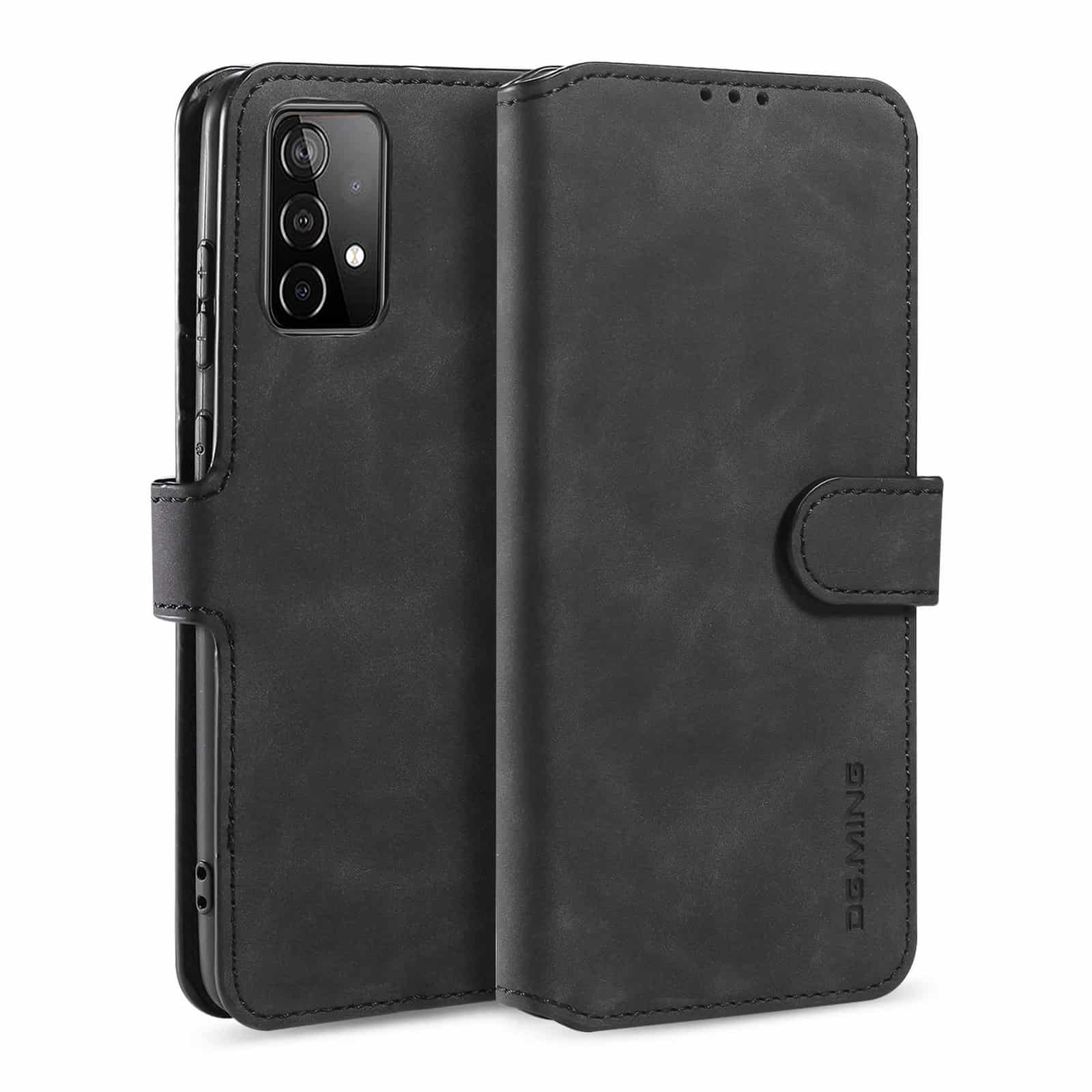 DG.Ming Bookcase Hoesje Samsung Galaxy A52s - A52 - Black